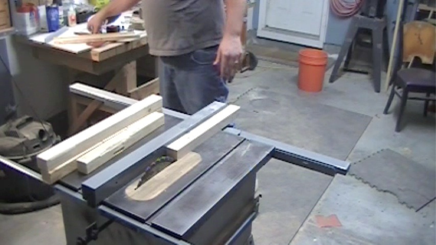 table saw with side extensions removed