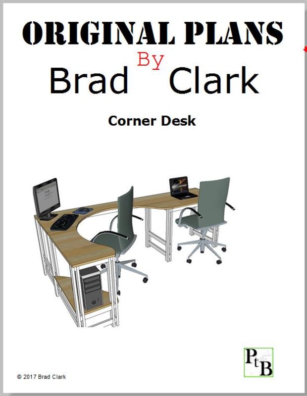 Title page preview for the corner desk plans