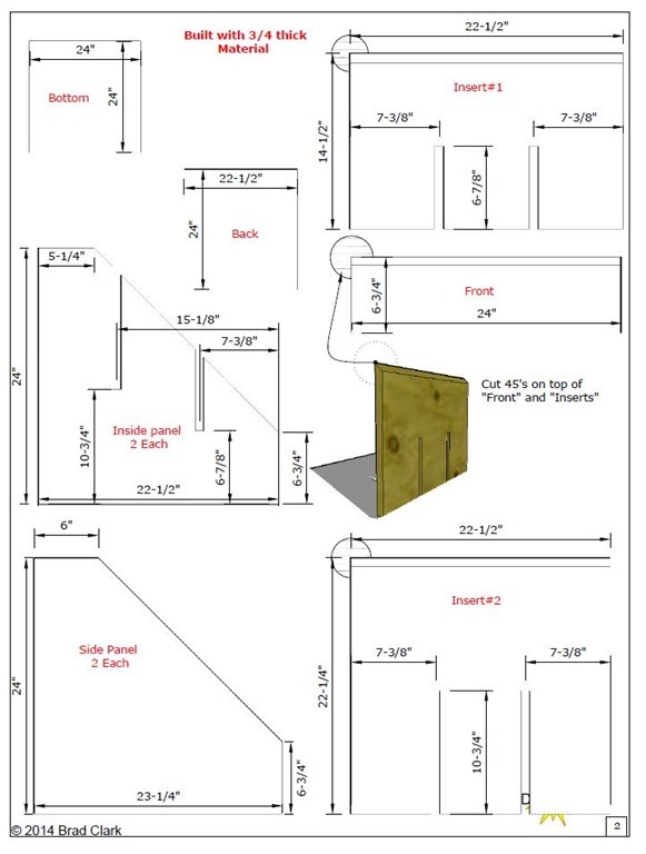 Second page preview of the wood storage bin plans