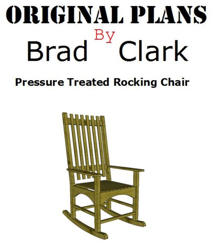 Cover page to free downloadable rocking chair plans