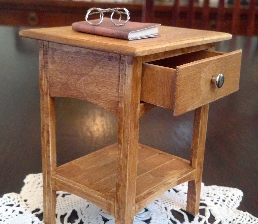 Finished 1/6 scale miniature night stand