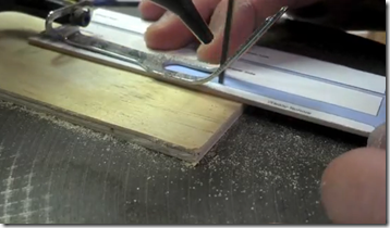 Cutting dry sink parts