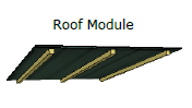 Sketchup drawing of roof module for modular deer stand