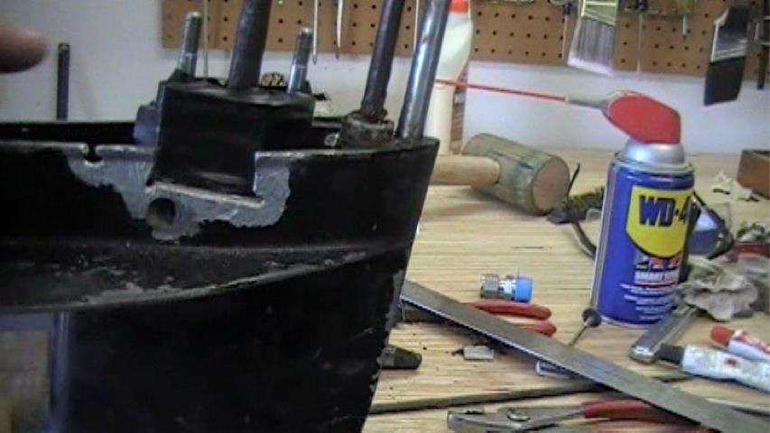 Outboard Foot Repaired with JB Weld