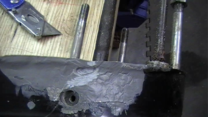 Outboard Foot Repaired with JB Weld