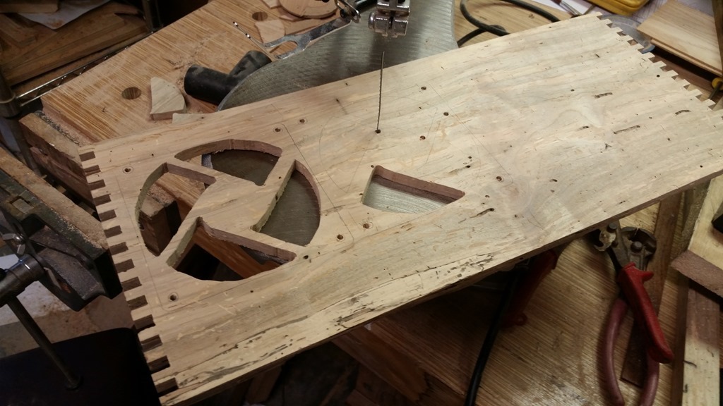 Wooden Computer With Chessboard Top