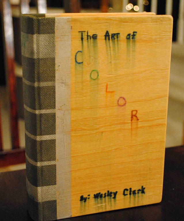 Wooden book Coloring Box