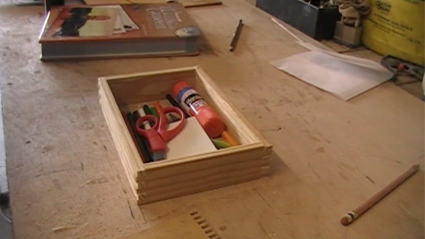 Wooden book Coloring Box