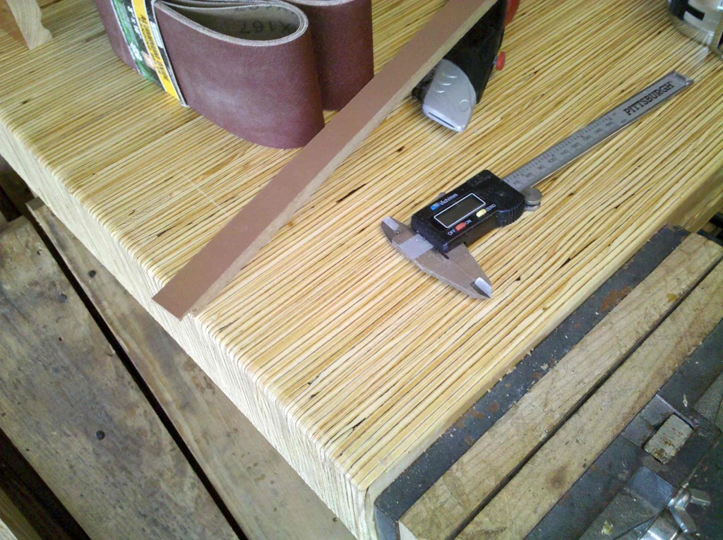 endvise mounted to 3 inch thick lvl workbench top