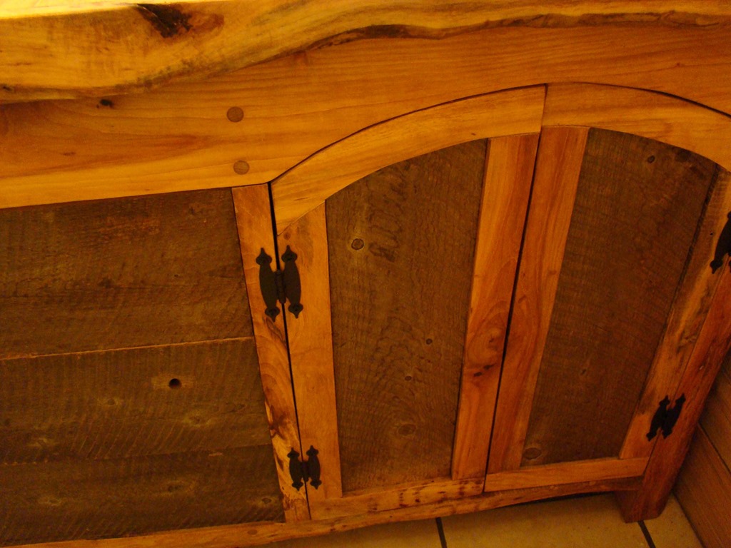 Vanity Built with live edge Lumber