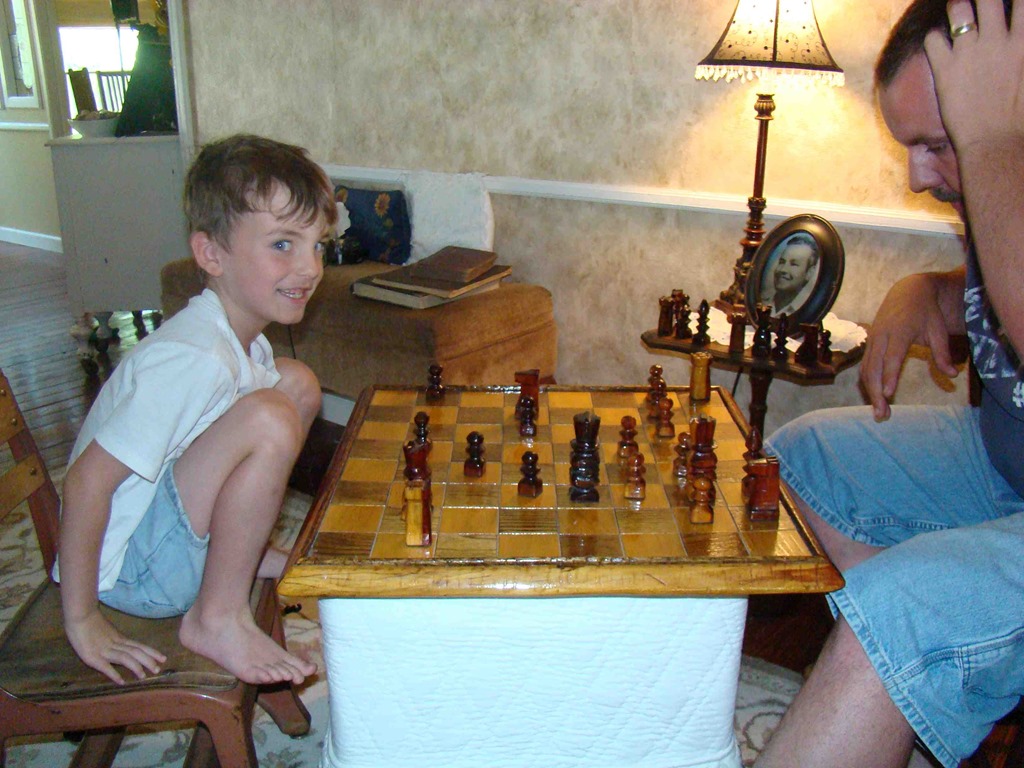an attempt at making a large rustic chess board