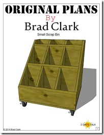 First page of the wood storage bin plans